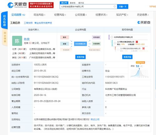 北京奇虎信息技术注册资本增至100万人民币,增幅约3233